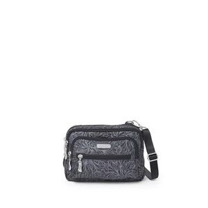 Baggallini Black Floral Crossbody Bag